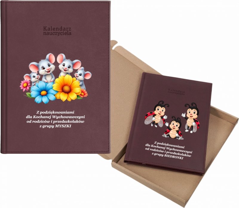 kalendarz dla nauczyciela na rok 2026/2027 z pudełkiem w komplecie