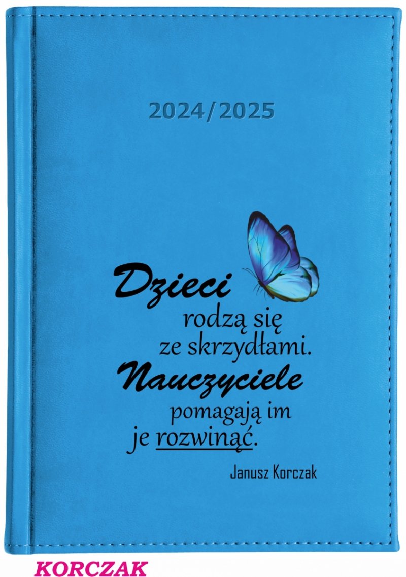 Kalendarz z nadrukiem na okładce - KORCZAK