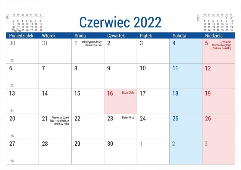 Kalendarz biurkowy stojący na podstawce PLANO 2022 pomarańczowy