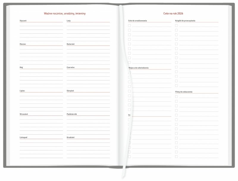 ważne rocznice, imieniny, urodziny oraz cele na rok 2026