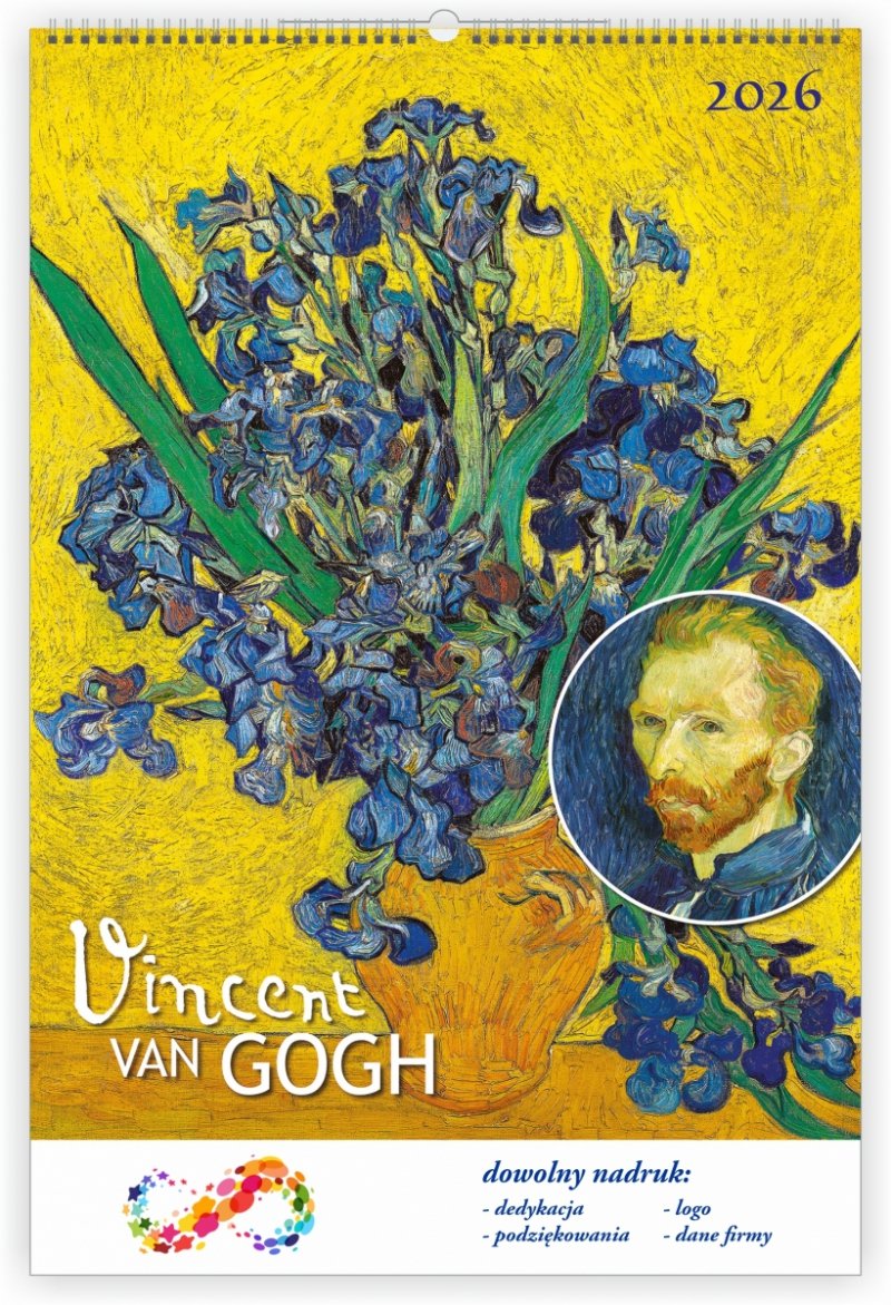 C02 Kalendarz ścienny wieloplanszowy Vincent Van Gogh 2026 Z NADRUKIEM