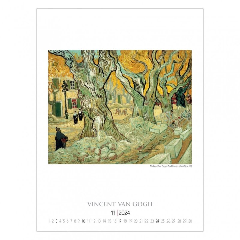 Kalendarz ścienny Vincent Van Gogh 2024 - listopad 2024