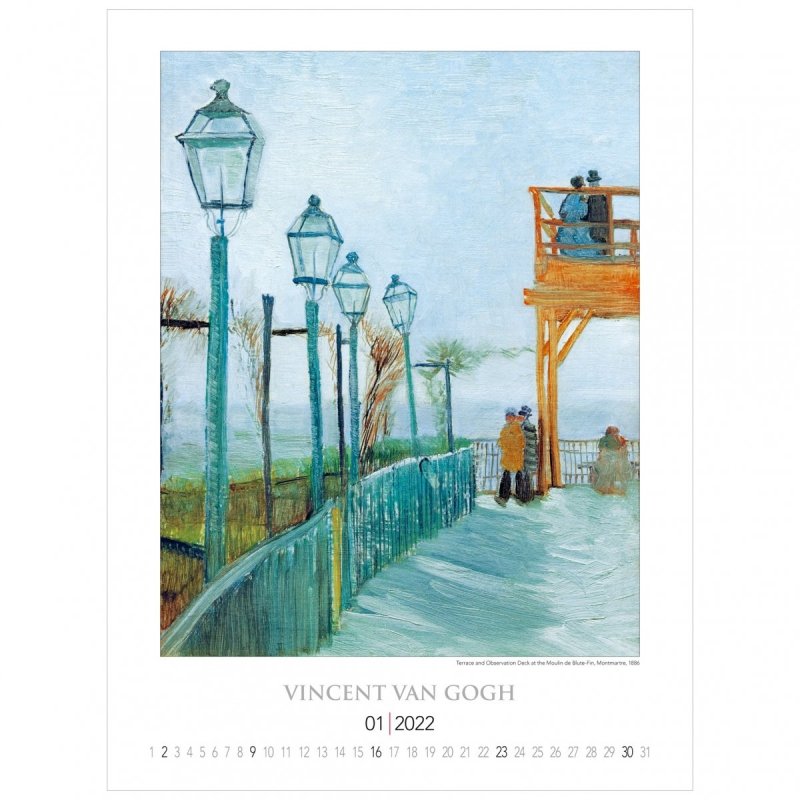 005 Kalendarz ścienny wieloplanszowy Vincent Van Gogh 2022