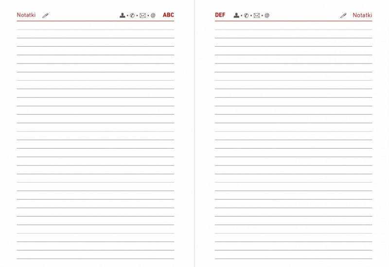 notes teleadresowy w kalendarzu dla nauczyciela na rok szkolny 2024/25