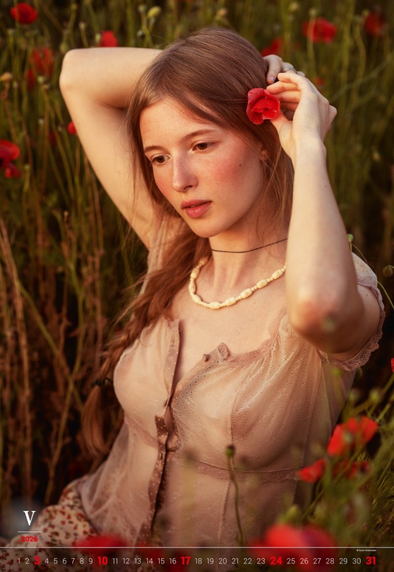 wieloplanszowy kalendarz z modelkami 