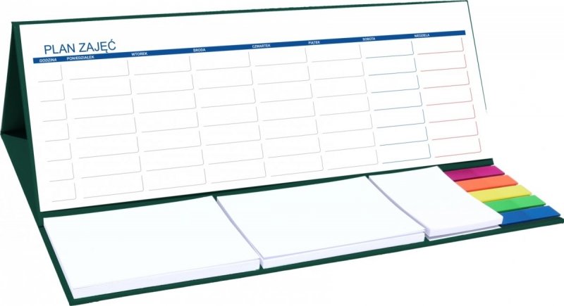 Kalendarz biurkowy z notesami i znacznikami MAXI na rok szkolny 2022/2023 - plan zajęć