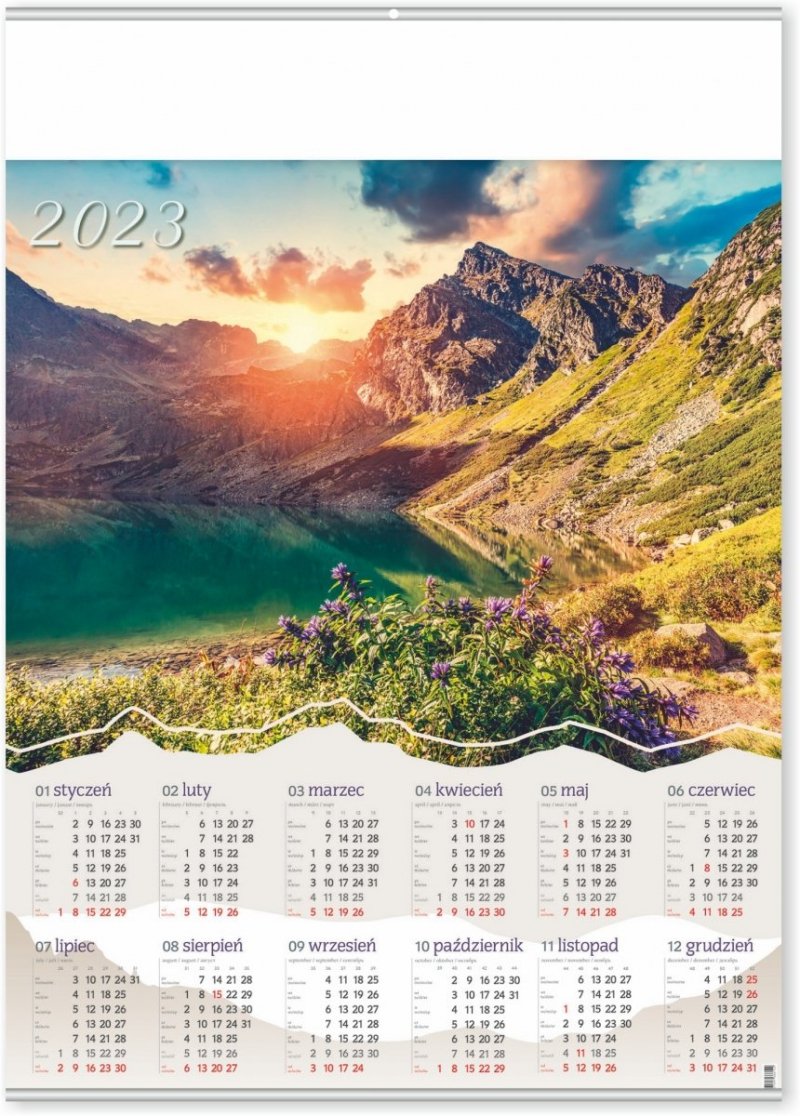 Kalendarz plakatowy na rok 2023 w formacie A1