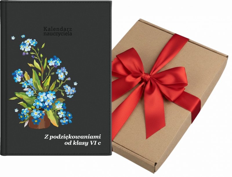 okładka kalendarza nauczyciela z nadrukiem UV