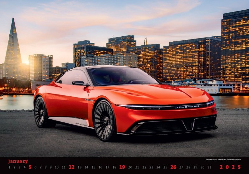 Kalendarz 14-planszowy Cars 2025 - styczeń 2025