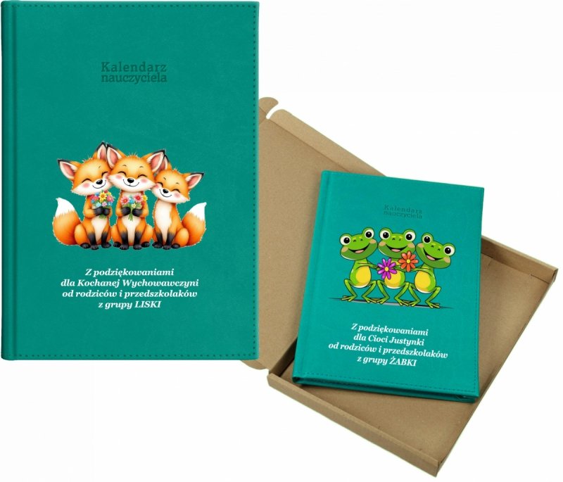 kalendarz dla nauczyciela na rok 2026/2027 z pudełkiem w komplecie