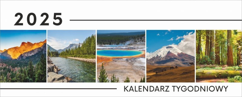 Okładka kalendarza tygodniowego na rok 2025