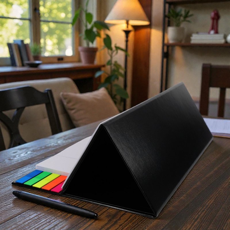 Kalendarz biurkowy z notesami i znacznikami samoprzylepnymi MAXI 2026 biały