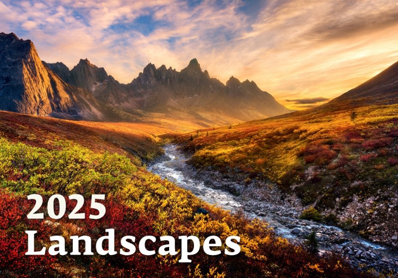 Zdjęcie okładki w kalendarzu ściennym Landscapes 2025 wydawnictwa Helma