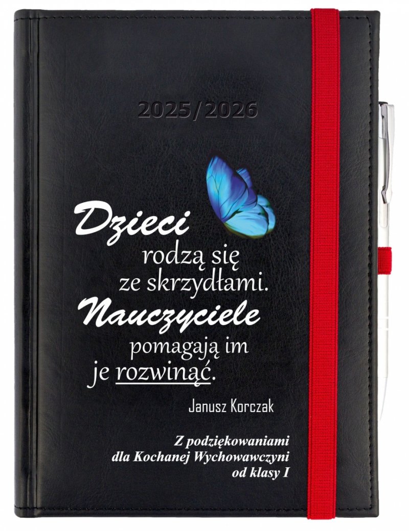 okładka kalendarza nauczyciela z nadrukiem UV
