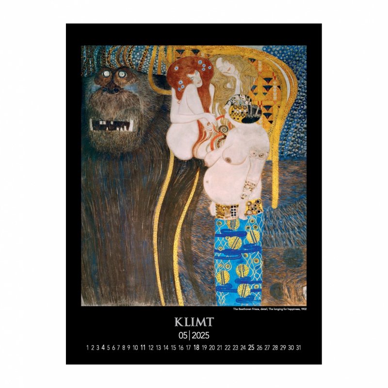 Kalendarz ścienny wieloplanszowy Gustav Klimt 2025 - maj 2025