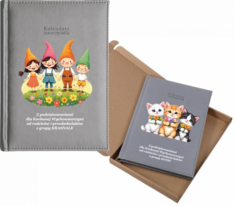 kalendarz dla nauczyciela na rok 2026/2027 z pudełkiem w komplecie