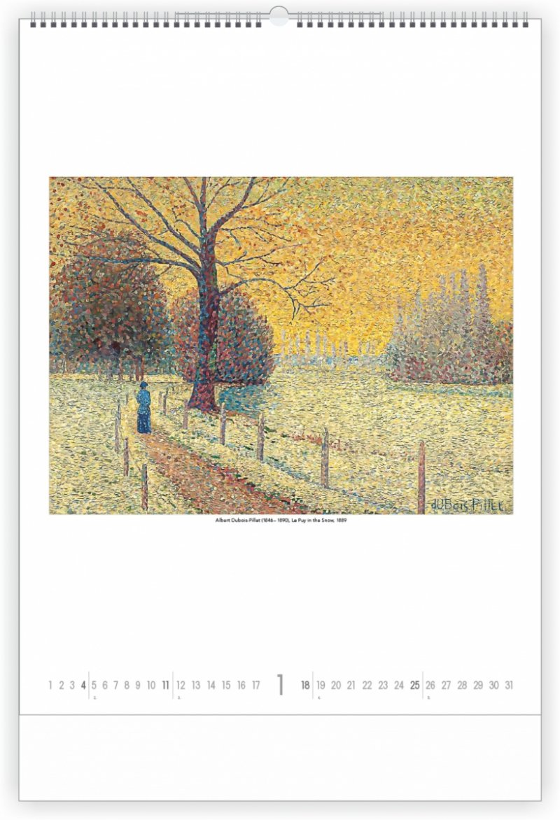 C01 Kalendarz ścienny wieloplanszowy Impresjoniści 2026