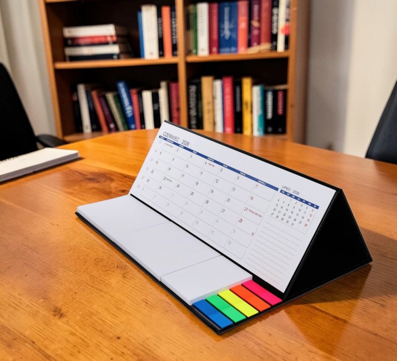 kalendarz do postawienia na biurku, dla ucznia na rok szkolny 26/27