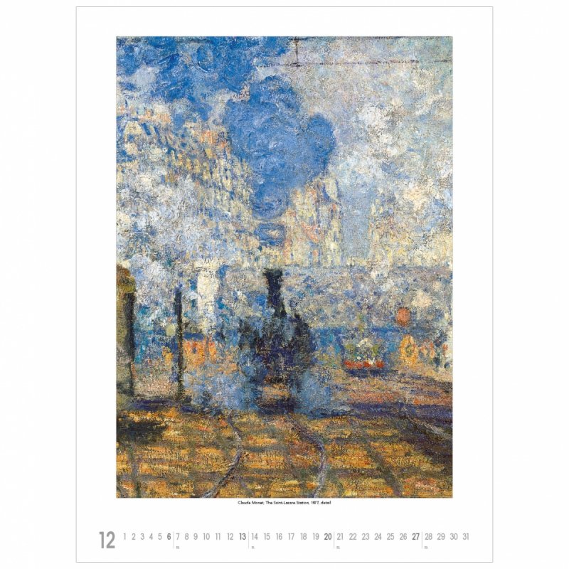 C04 Kalendarz ścienny wieloplanszowy Claude Monet 2026 Z NADRUKIEM