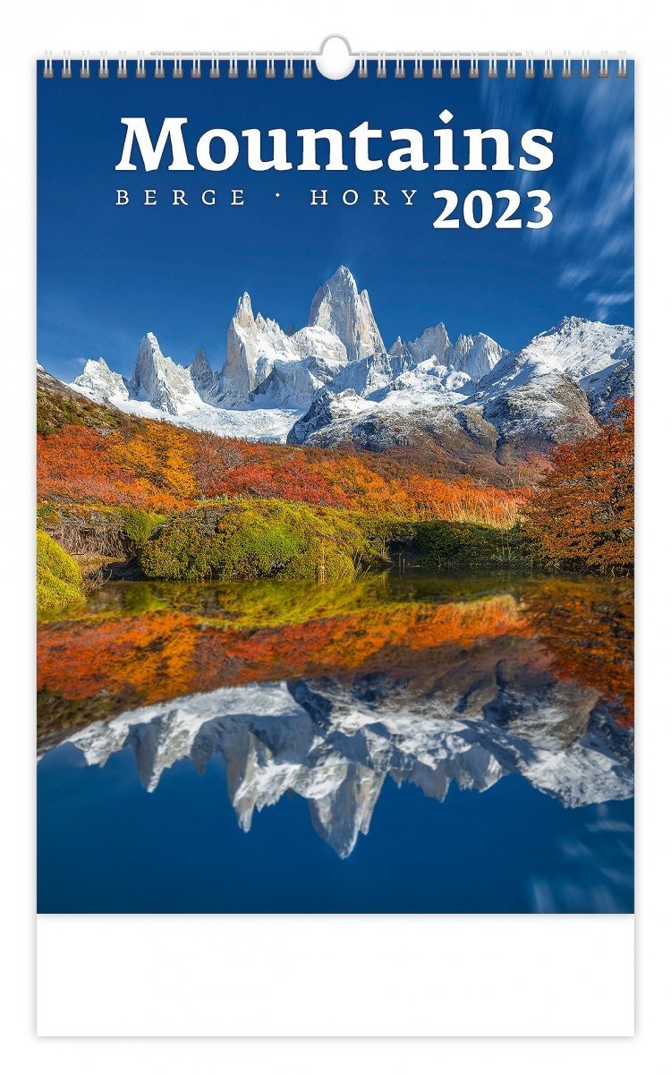 Kalendarz ścienny wieloplanszowy Mountains 2023 - okładka