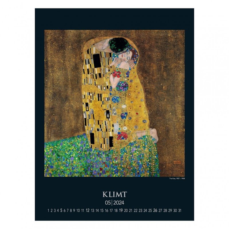 Kalendarz ścienny Gustav Klimt 2024 - maj 2024