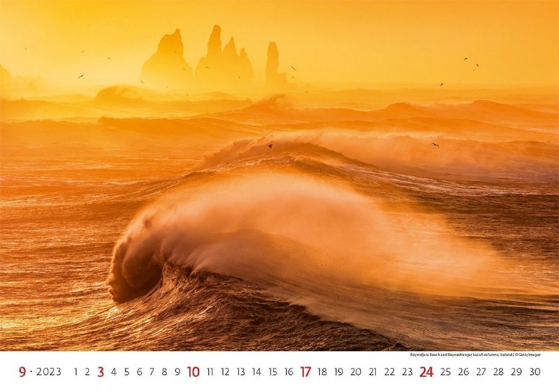 Kalendarz ścienny wieloplanszowy Sea 2023 - wrzesień 2023