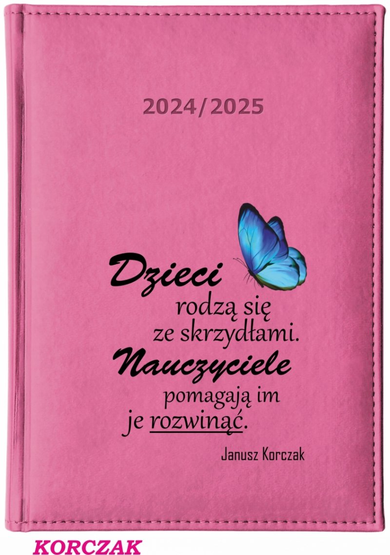 Kalendarz z nadrukiem na okładce - KORCZAK