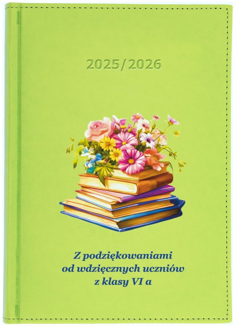 kalendarz książkowy na rok szkolny 2025/2026 z dedykacją dla nauczyciela