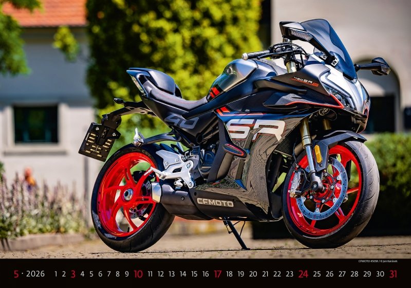 H23 Kalendarz ścienny wieloplanszowy Motorbikes 2026