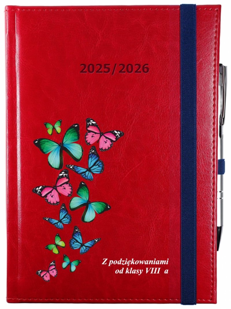 okładka kalendarza nauczyciela z nadrukiem UV
