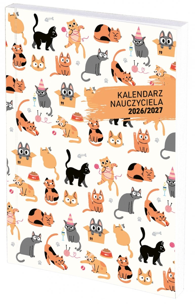 kalendarz książkowy tygodniowy w miękkiej oprawie na rok szkolny 2026/27
