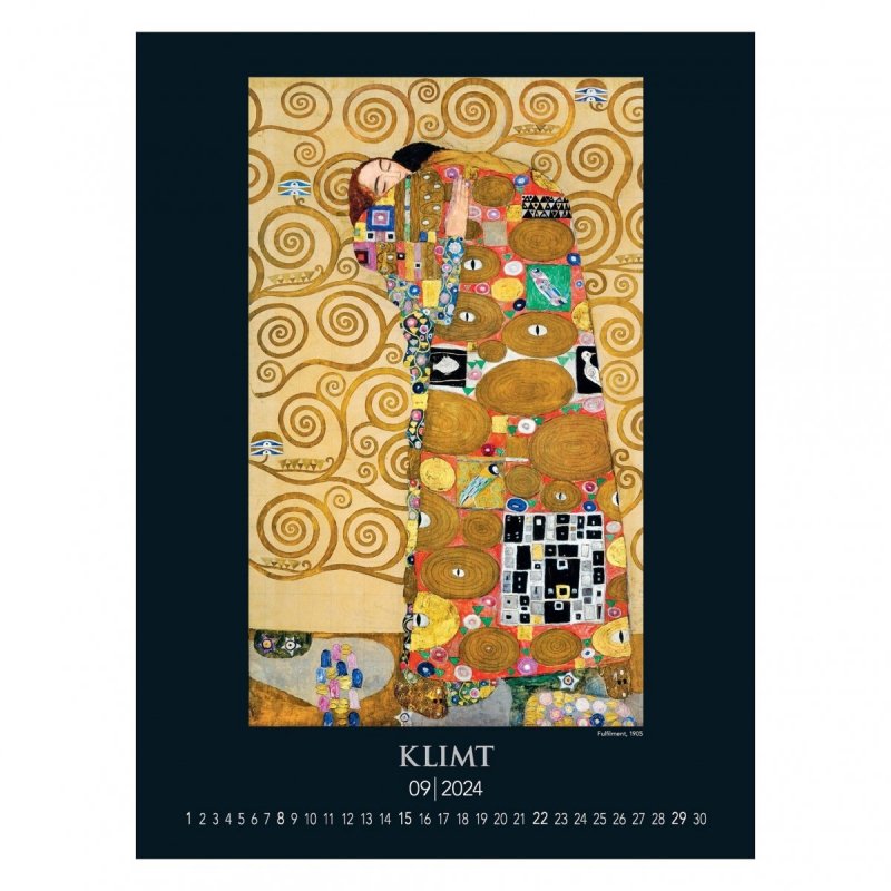 Kalendarz ścienny Gustav Klimt 2024 - wrzesień 2024