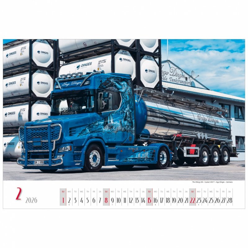 C10 Kalendarz ścienny wieloplanszowy American Trucks 2026