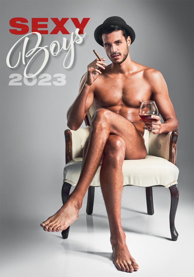 Kalendarz ścienny wieloplanszowy Sexy Boys 2023 - okładka 