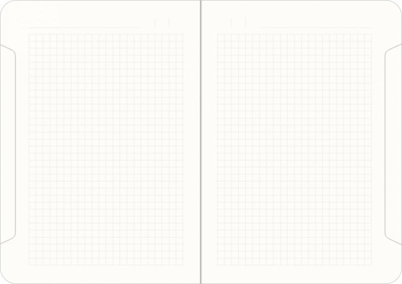 Notes A5 papier chamois w kratkę - przykładowa kartka z notatnika