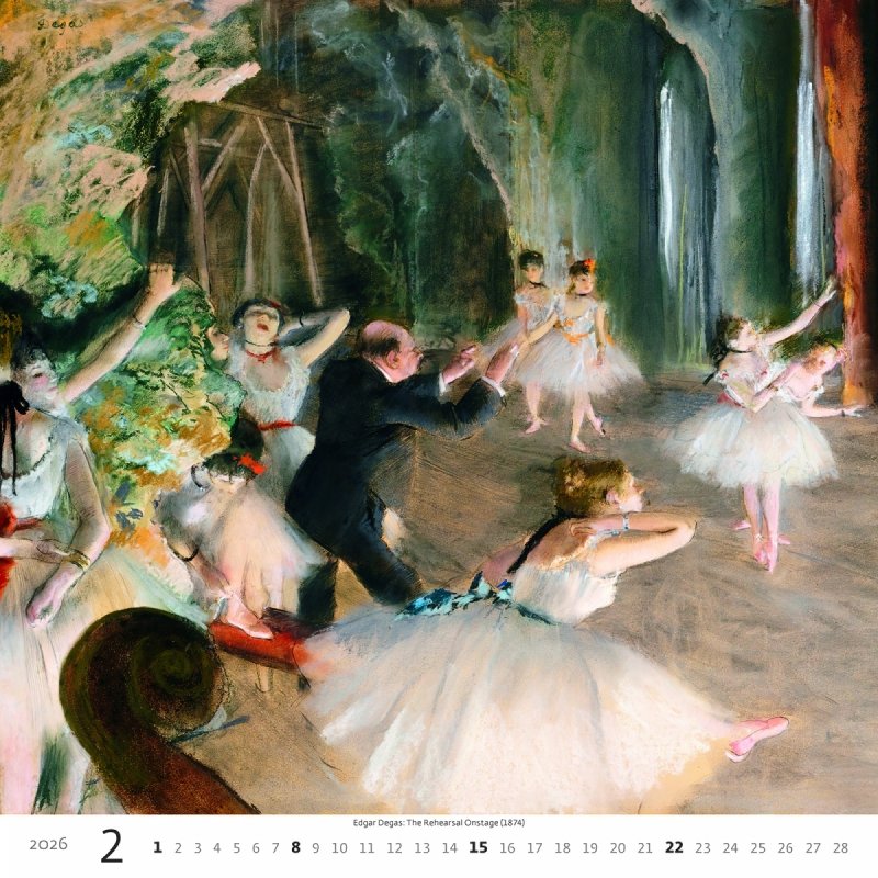 H30 Kalendarz ścienny wieloplanszowy Impressionism 2026