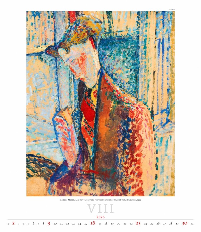 E01 Kalendarz ścienny wieloplanszowy Expressionism 2026 - exclusive edition Z NADRUKIEM
