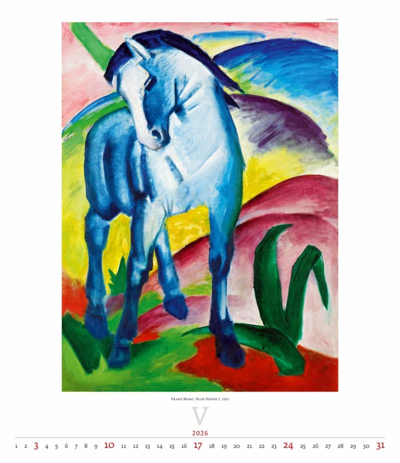 kalendarz wieloplanszowy 2026, malarstwo, obrazy, replika