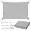 Żagiel Ogrodowy Przeciwsłoneczny Wodoodporny Prostokąt Szary 300x400 cm