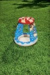BASENIK Z DASZKIEM CUKIERKOWY DOMEK 91cm x 91cm x 89cm dmuchany