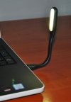 Lampka silikonowa USB czarna