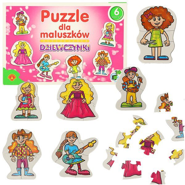 Puzzle dla maluszków - dziewczynki 2+