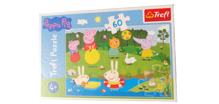 Puzzle  60el. Świnka Peppa Wakacyjna zabawa 33x22cm