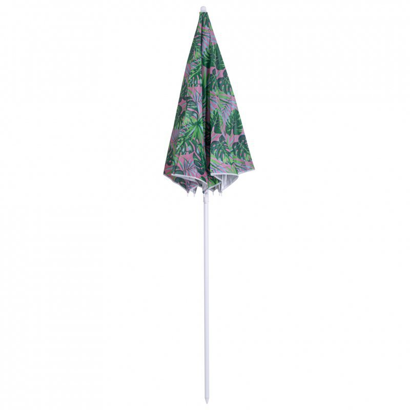 Parasol ogrodowy plażowy regulowany 150cm łamany liście