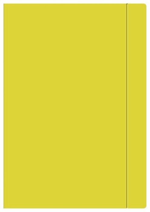 Teczka z gumką kartonowa A4 żółta