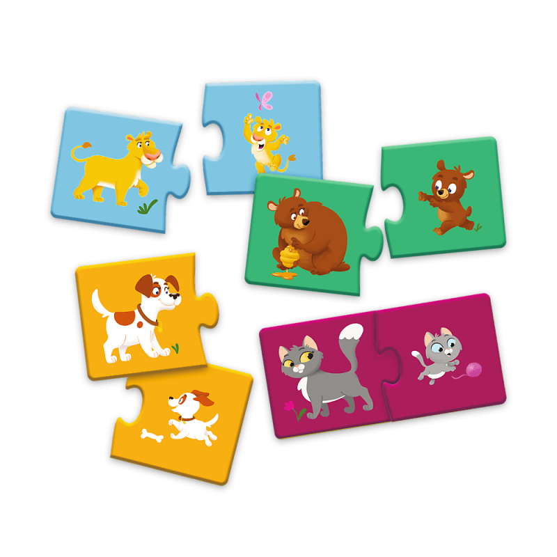 Gra Edukacyjna Zwierzaki z Serii ABC Malucha puzzle