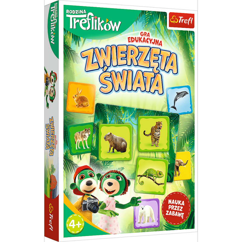 Gra klasyczna Zwierzęta świata - Rodzina Treflików 