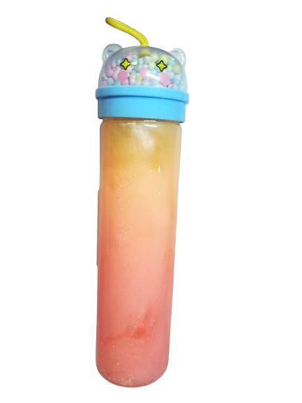 SLIME GLUT  zwierzak kulki styropianowe różowo-pomarańczowy