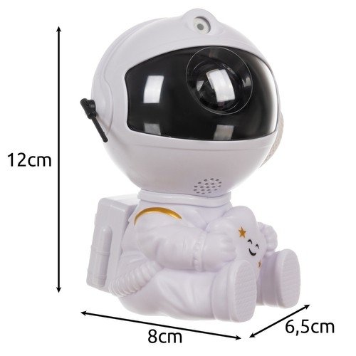 Projektor gwiazd LED- astronauta lampka biała na pilota