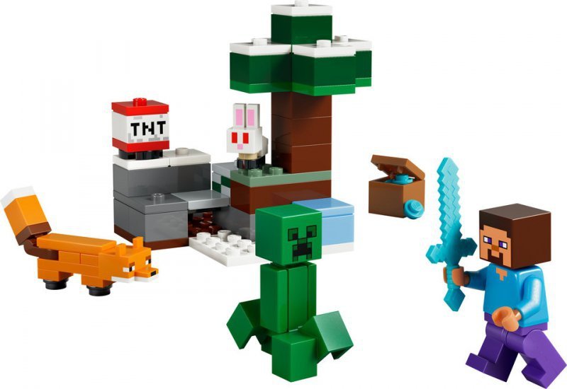 Klocki Lego Minecraft Przygoda Steve’A w Tajdze